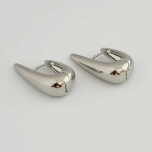 Brinco argola gota fina