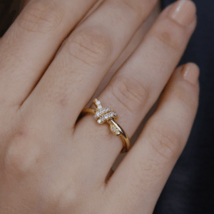 Anel no cravejado 16