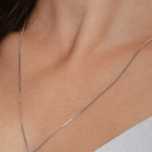 Colar ponto de luz ródio