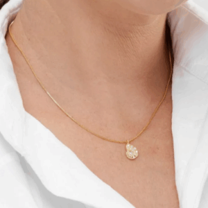 Colar conchas cravejadas