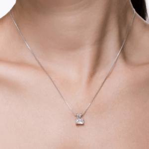 Colar ponto de luz quadrado