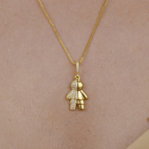 Colar menino semi cravejado