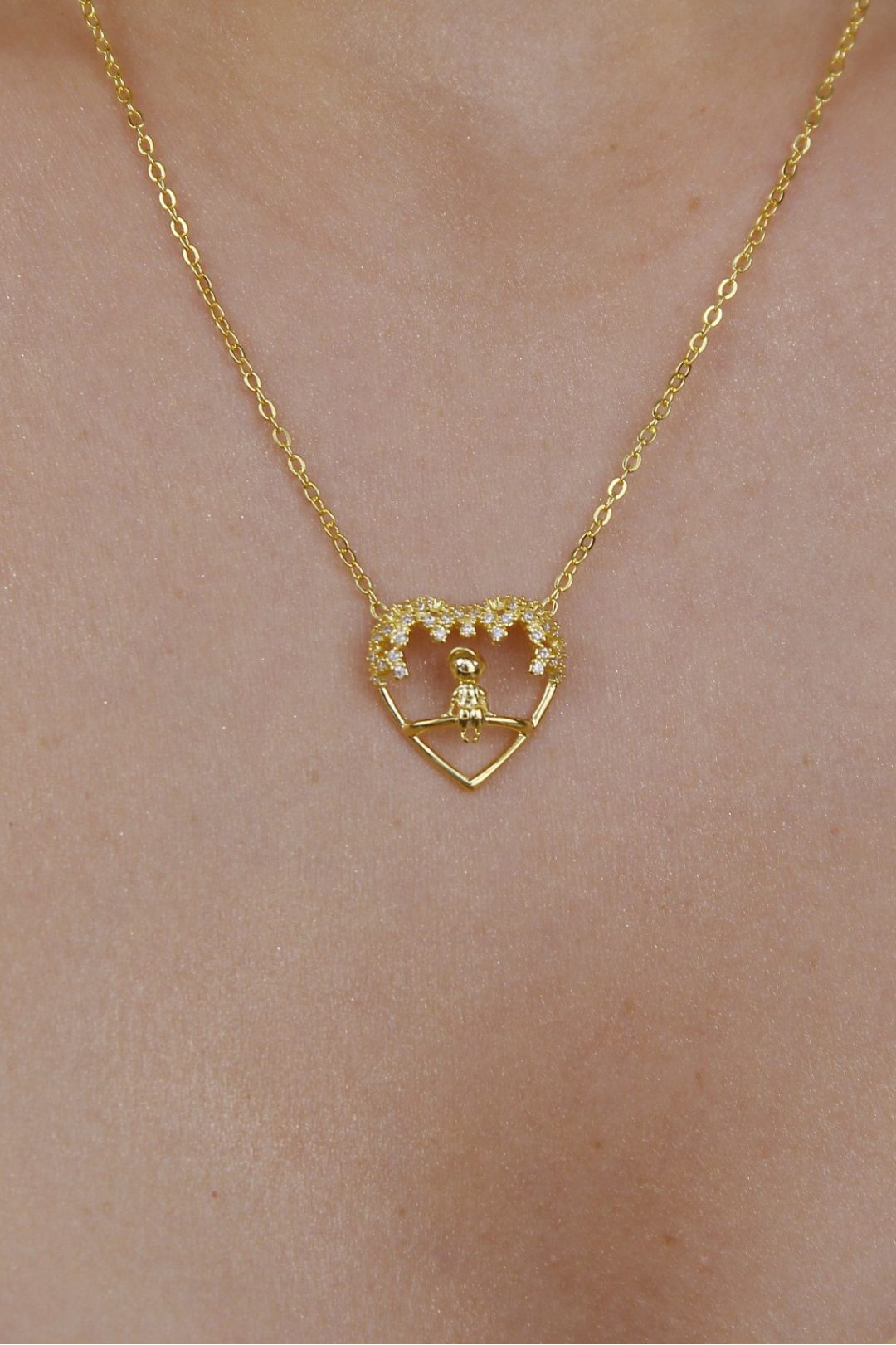 Colar coração menino