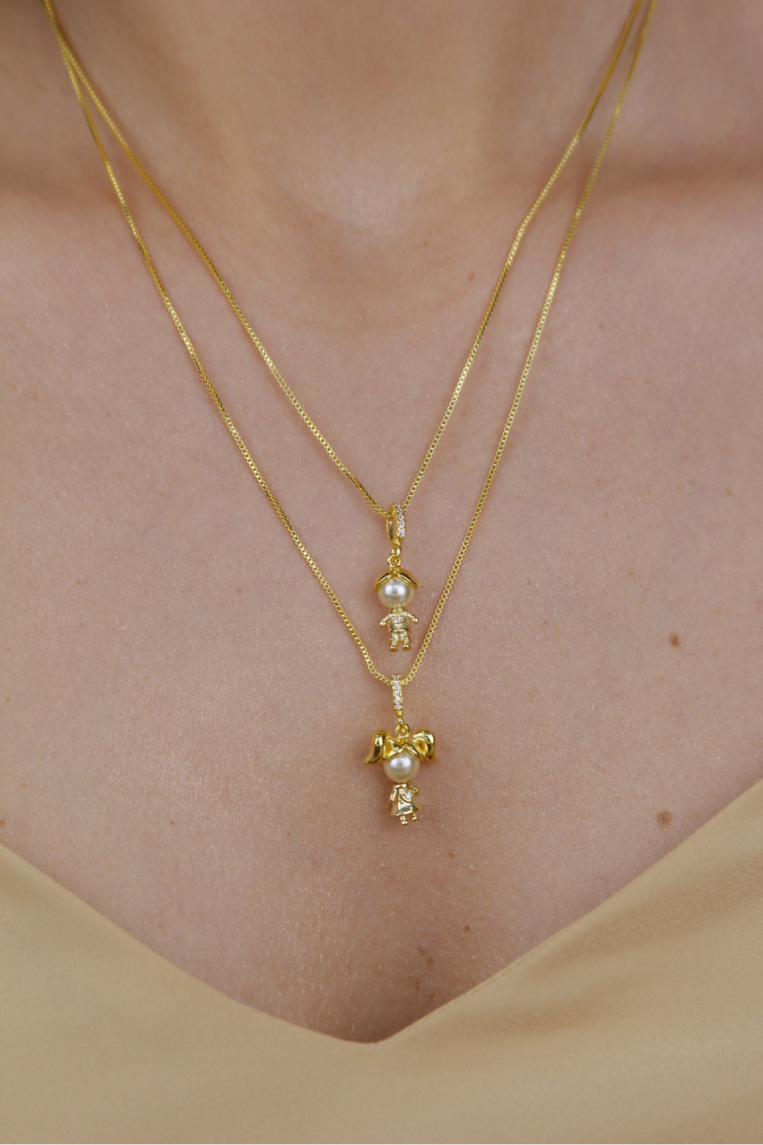 Colar menino madre pérola