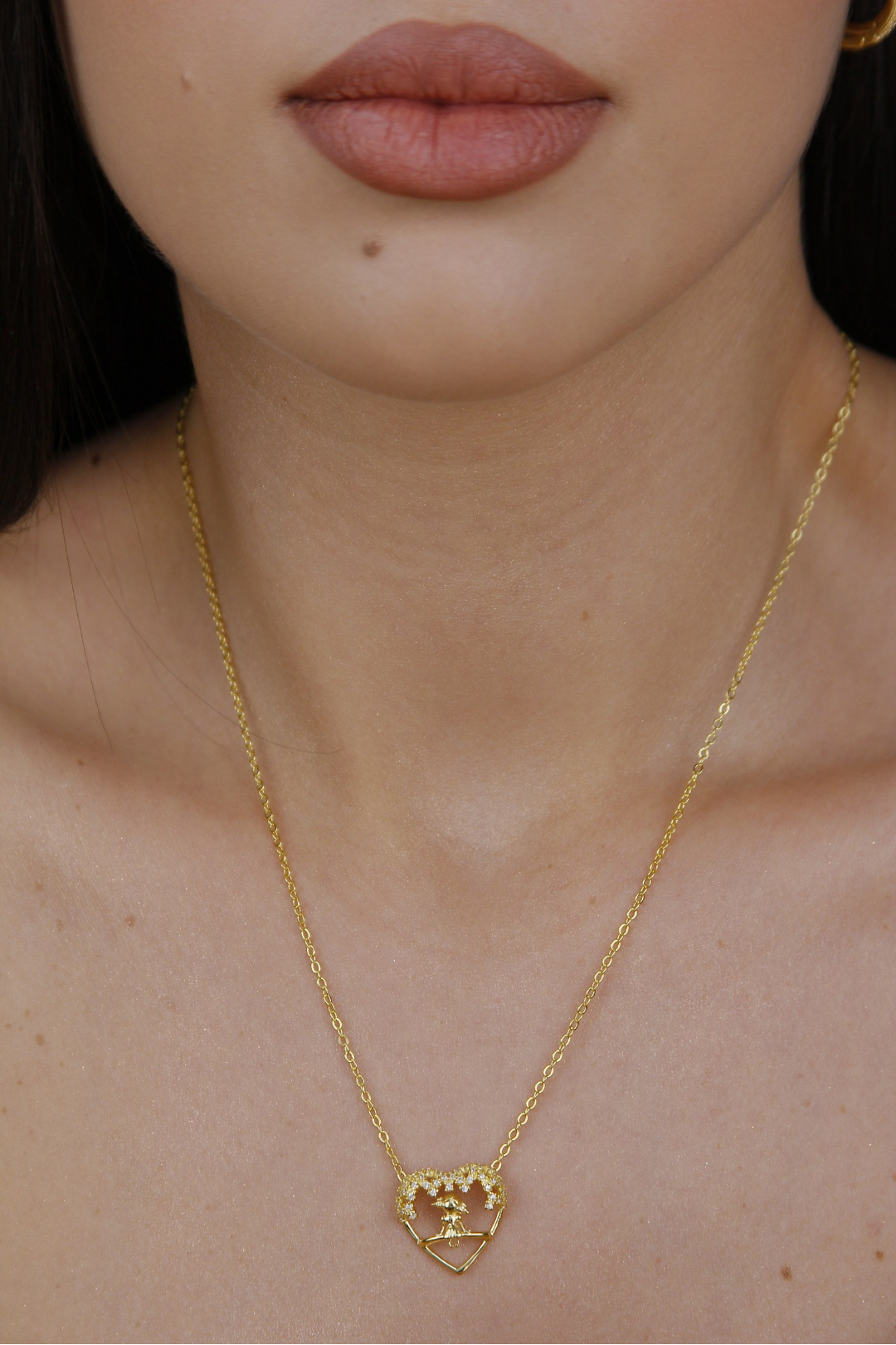 Colar coração menina