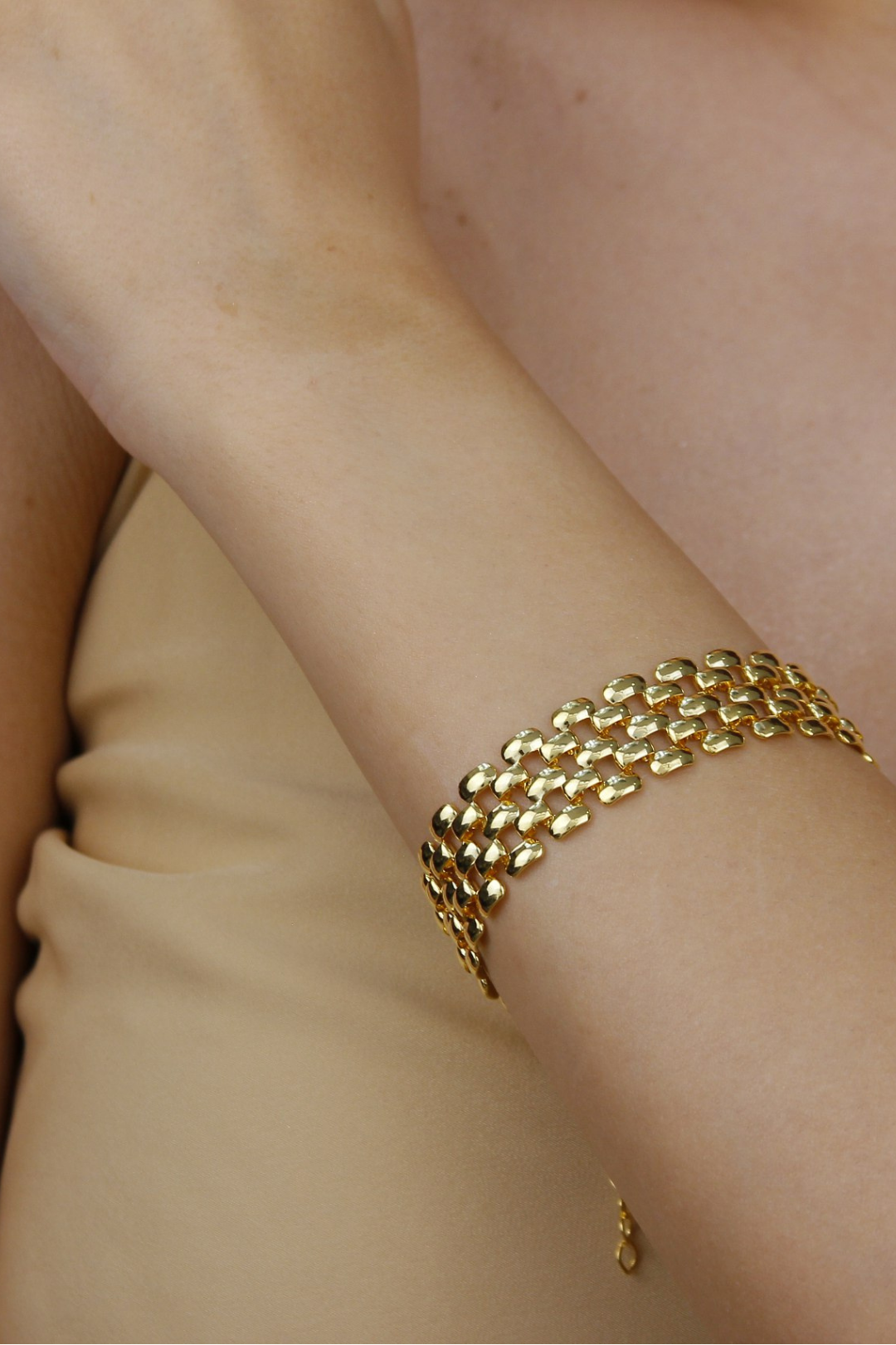 Pulseira malha relógio