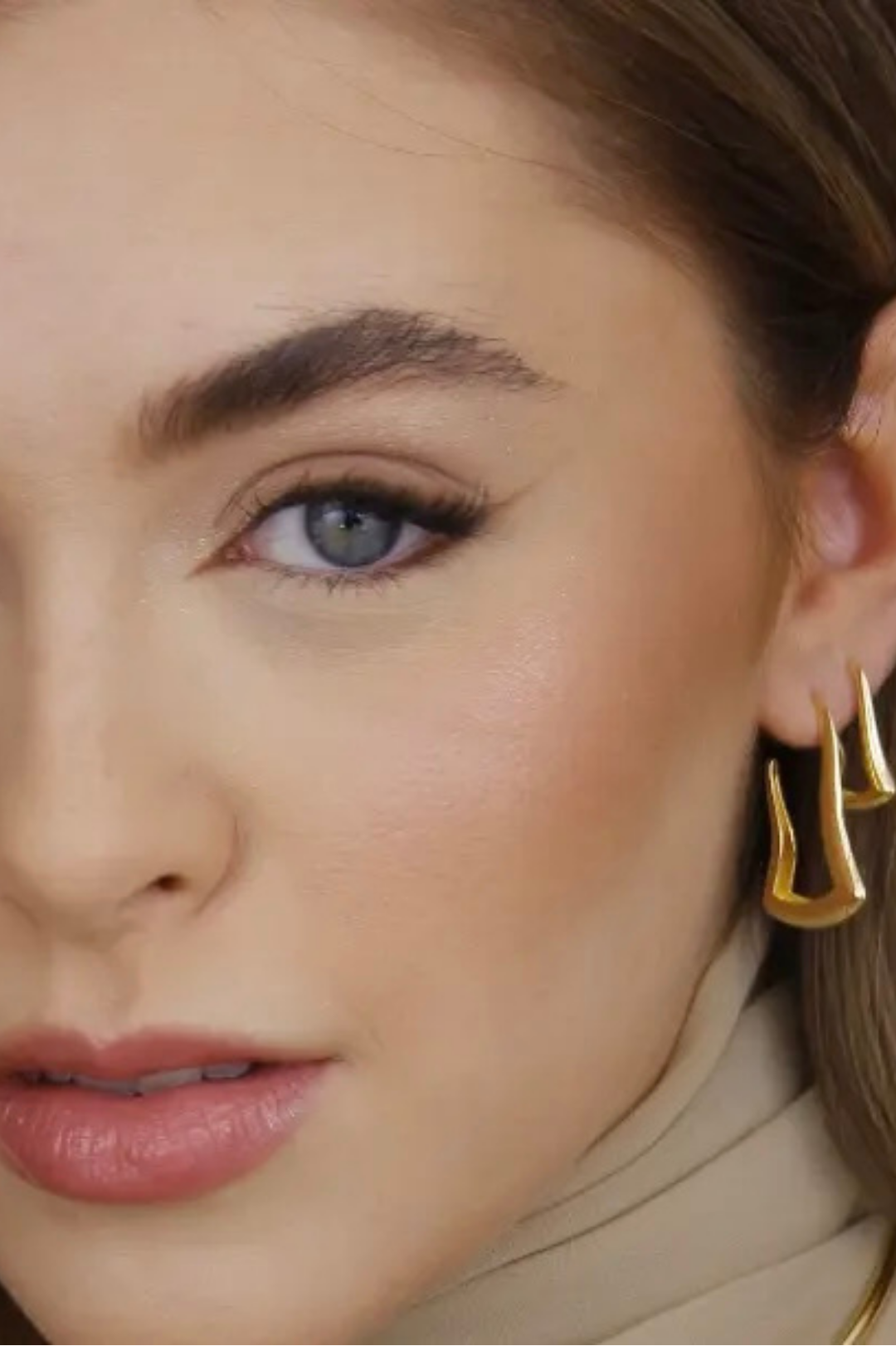 Brinco argola orgânica